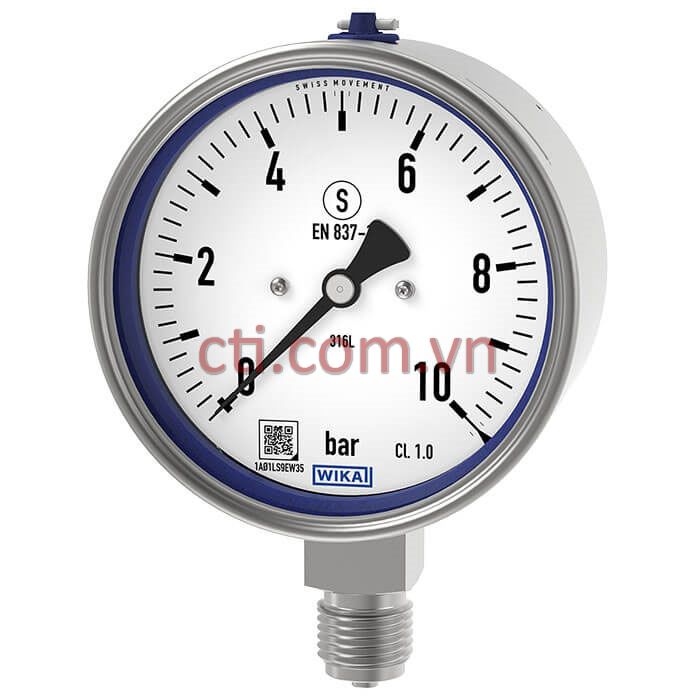 Ký hiệu S3 trong vòng tròn trên mặt đồng hồ áp suất WIKA 232.30 chính hãng
